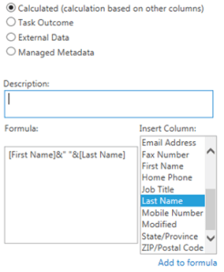SharePoint Calculated Full Name