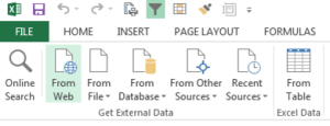 Get External Data in Excel Power Query