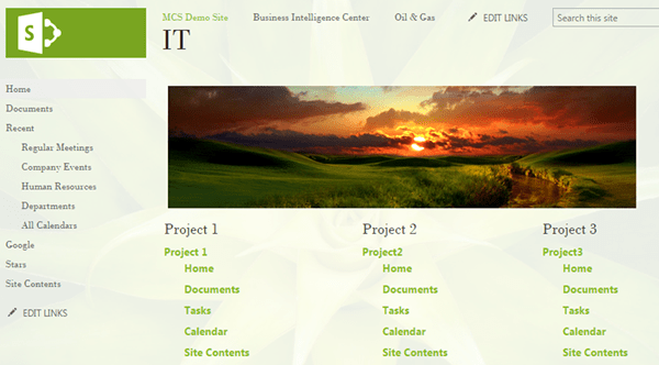 SharePoint Tables of Contents
