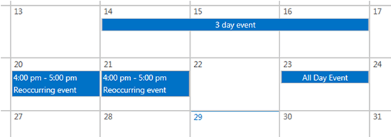 SharePoint Calendar Basics