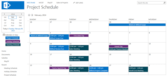 SharePoint Calendar Colors